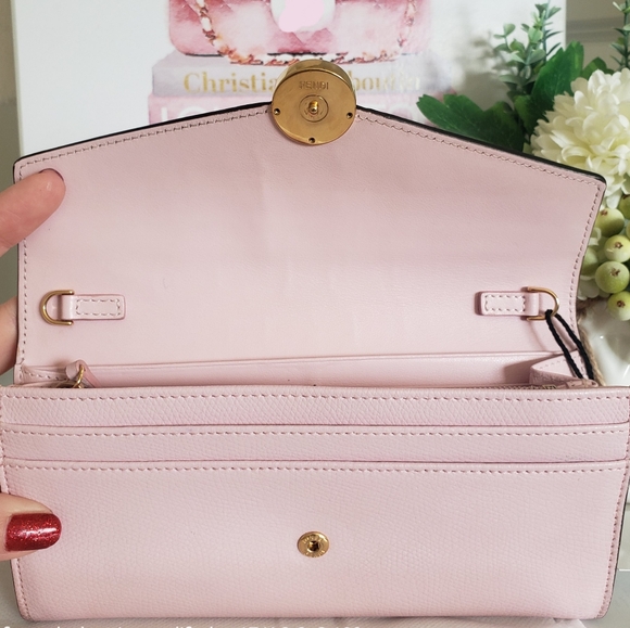 **SOLD** Authentic Pre-owned Fendi F-Is Continental Flap Wallet - Picture 5 of 16